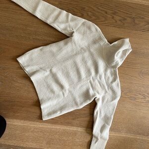 Everlane Cream Turtleneck Sweater